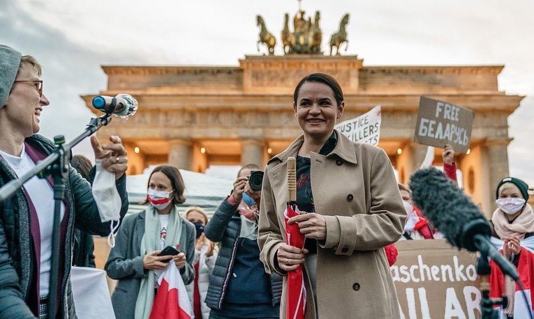 Bjeloruska oporbena čelnica posjetila Berlinski zid: Isto je i u Bjelorusiji