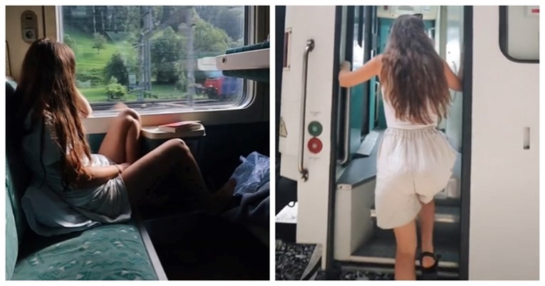 Tiktokerica putovala vlakom od Zagreba do Švicarske. Njena snimka šokirala Hrvate