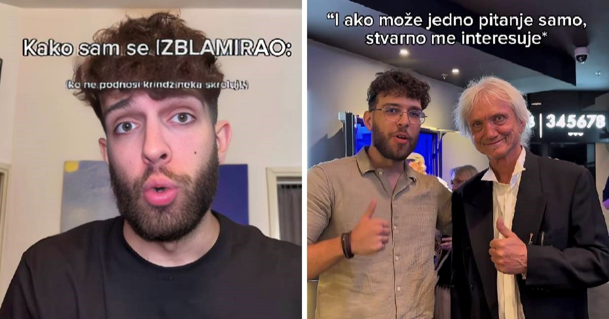 Crnogorski influencer: Osramotio sam se na SFF-u, pitao sam Rundeka jedno pitanje