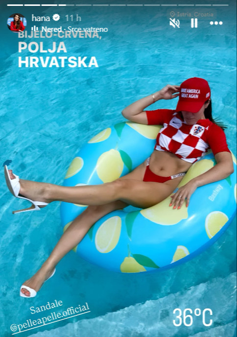 Hana Hadžiavdagić pokazala outfit u kojemu navija za Hrvatsku protiv Paname