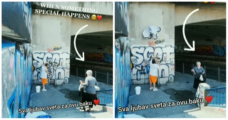 Baka iz Beograda dala sok tipu koji je na ulici radio grafit, video postao hit
