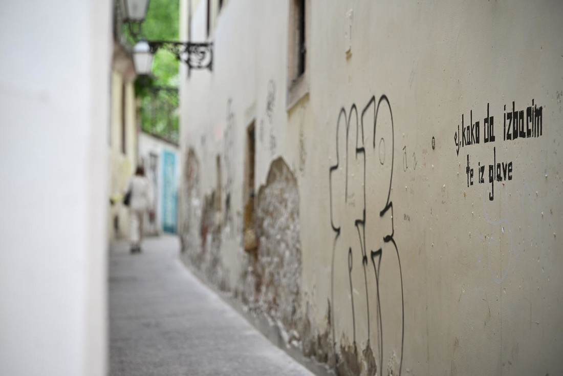 Fotka dana: Romantični grafit u Zagrebu izmamio osmijeh prolaznicima