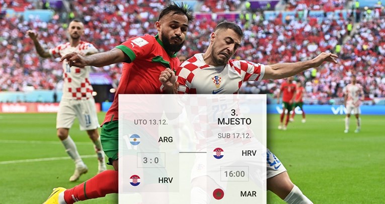 Evo kad Hrvatska i Maroko igraju za treće mjesto
