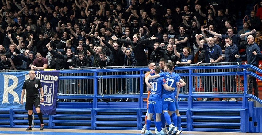 Boysi pjevali "Ajme meni, nije mi dobro" dok je Futsal Dinamo razbijao Torcidu
