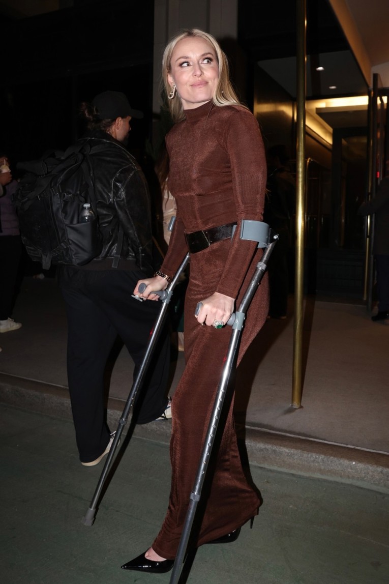Lindsey Vonn na party došla u štiklama (i na štakama)