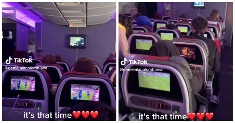 Hit video: Svi putnici tijekom leta avionom gledali utakmicu Svjetskog prvenstva