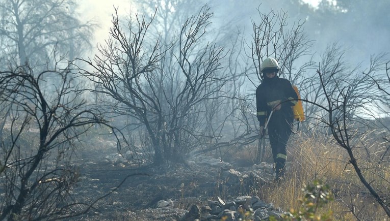 Požar u omiškom zaleđu pod nadzorom, vatrogasci ostaju na terenu