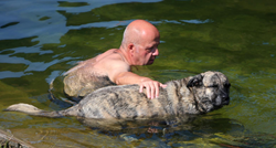 Vlasnik i njegov pas zajedno plivali u Korani, osvježili se od vrućina