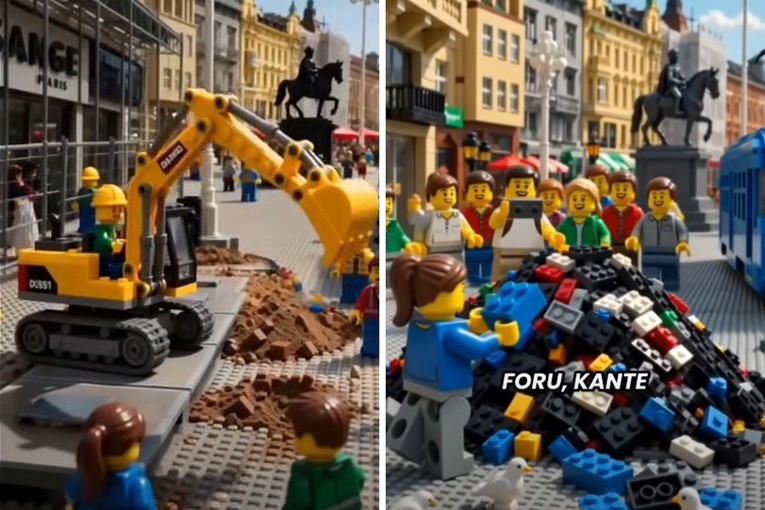 VIDEO HDZ objavio LEGO crtić o spremnicima na Trgu, ruga se Možemo