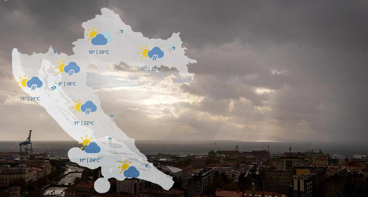 I dalje malo sunca pa malo kiše uz iznadprosječne temperature