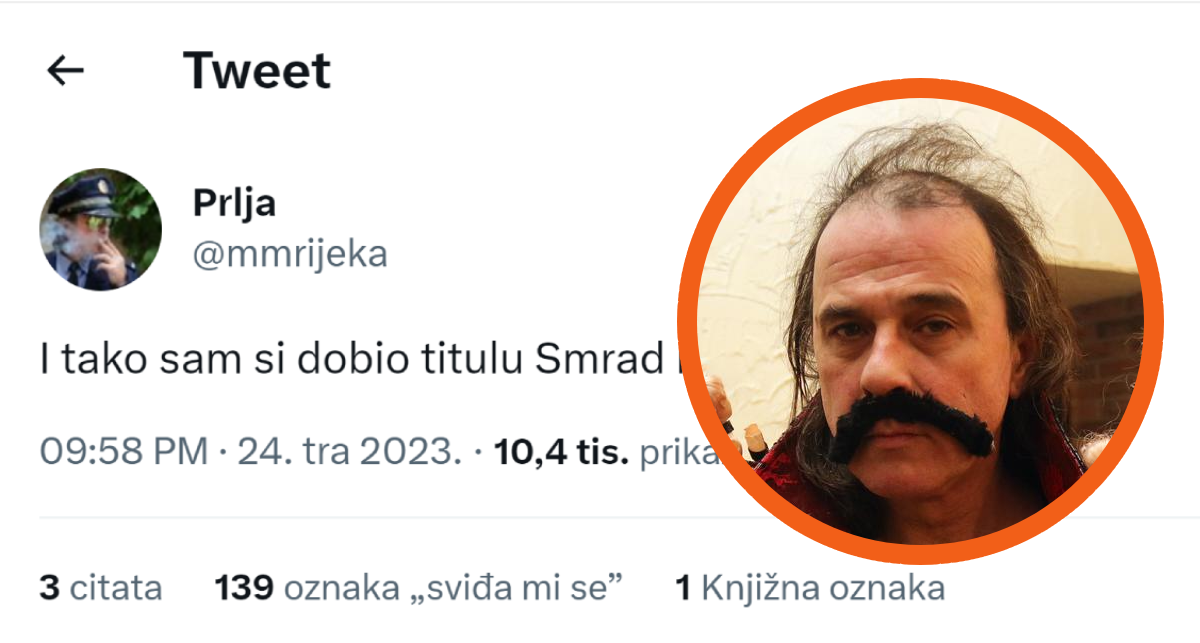 Prlja nakon svađe s hajdukovcima: "I tako sam dobio titulu Smrad riječki"