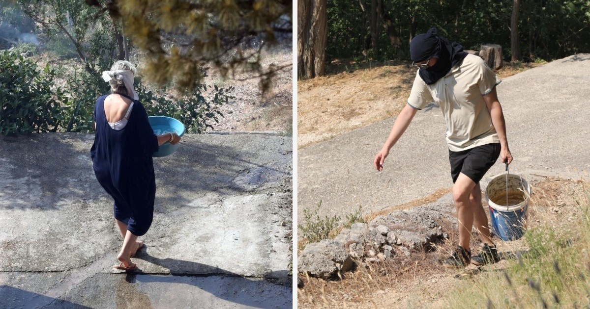 Fotografije koje slamaju srce: Mještani pomagali vatrogascima ugasiti požar