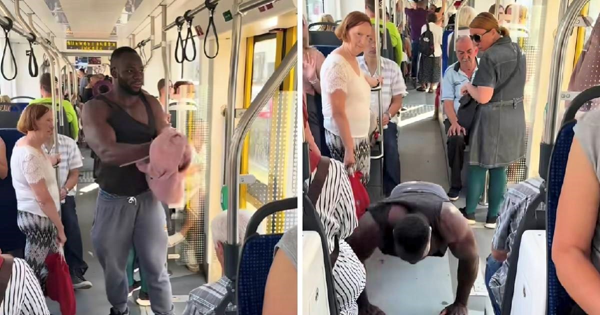 VIDEO Njemački influencer radio sklekove u sarajevskom tramvaju, ljudi u čudu