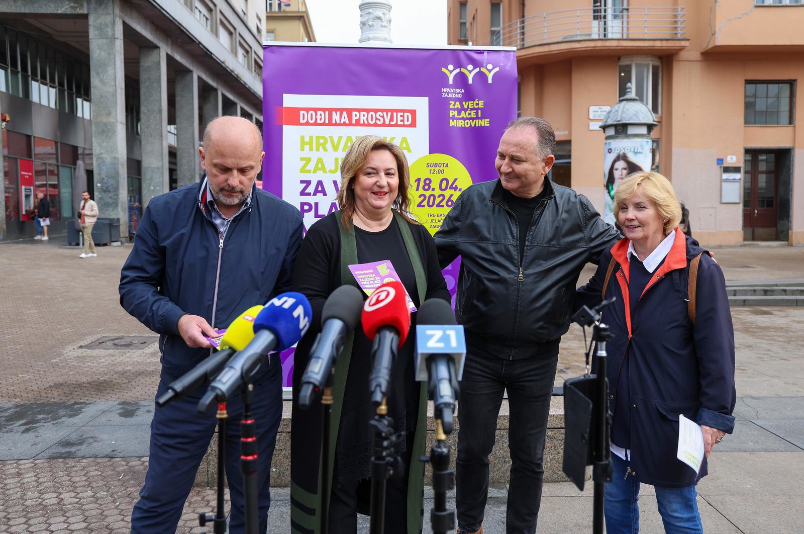 Sindikati zovu na prosvjed za prosječne plaće od 2200€: "Imamo poruku za vladu"