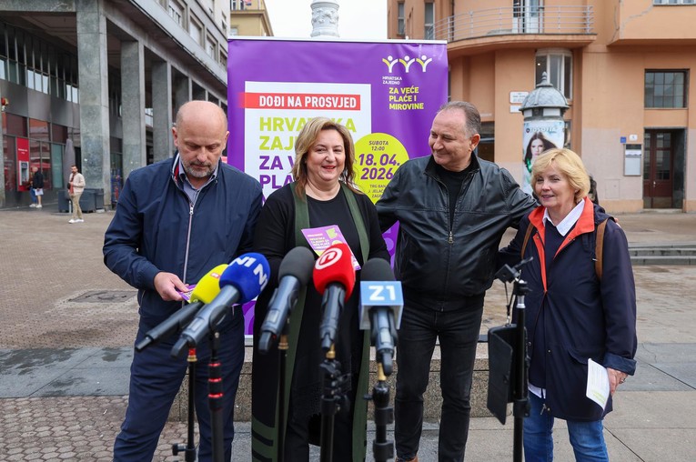 Sindikati zovu na prosvjed za prosječne plaće od 2200€: "Imamo poruku za vladu"
