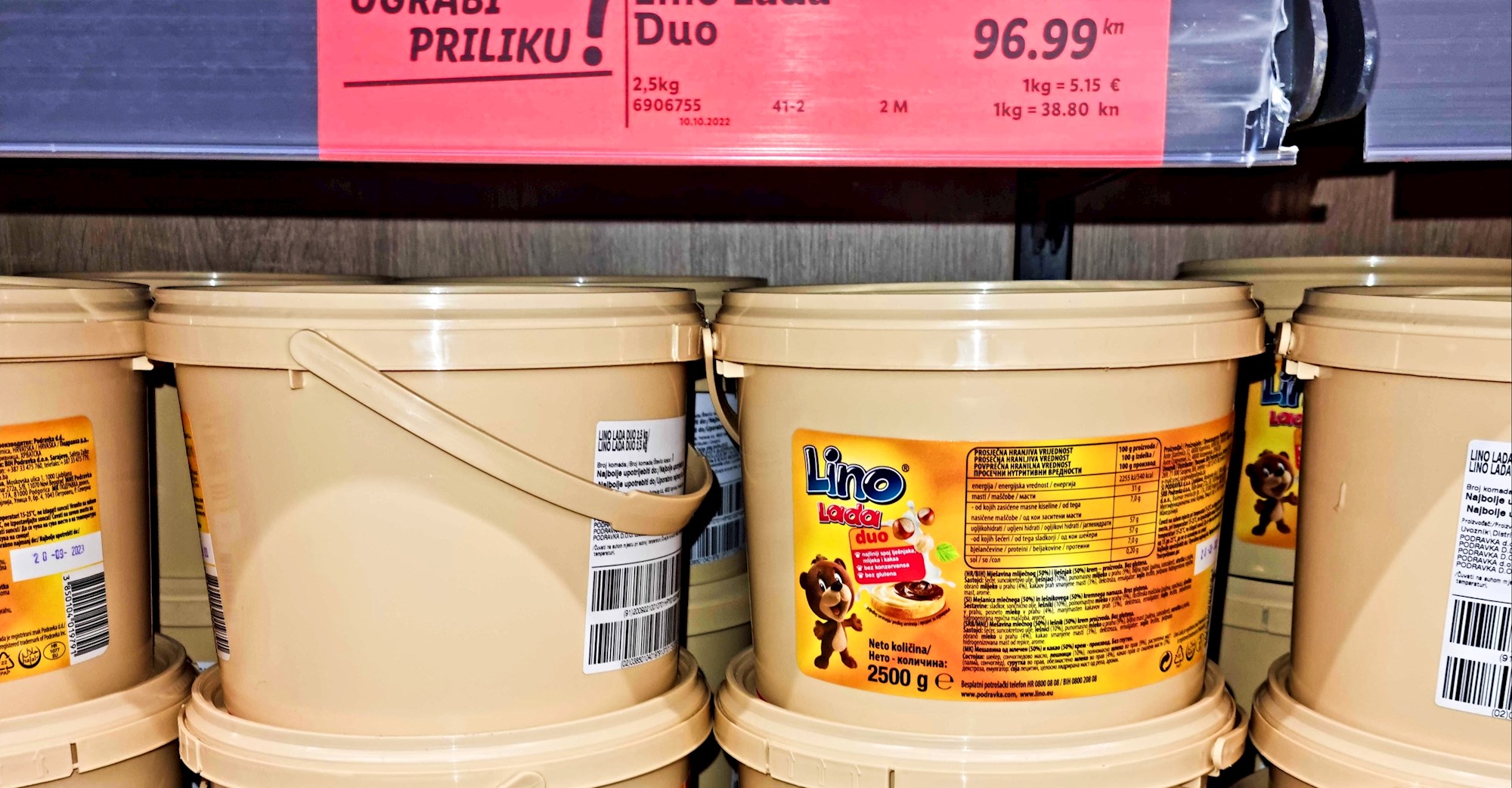 Idemo po dućanima: Našli smo kantu Lino Lade od 2.5 kg za 96.99 kn u Lidlu