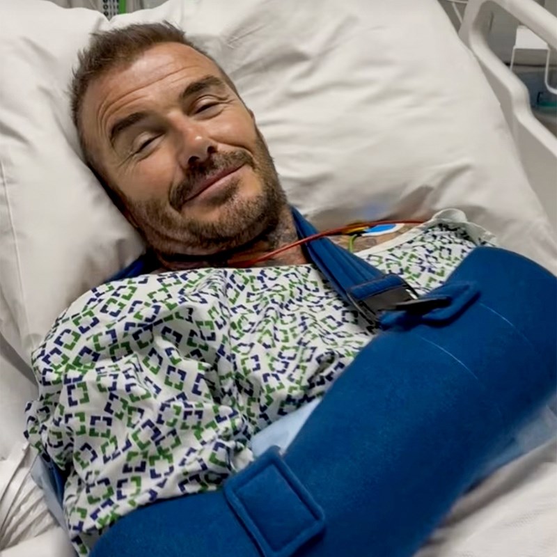 FOTO Beckham završio u bolnici s gipsom na ruci