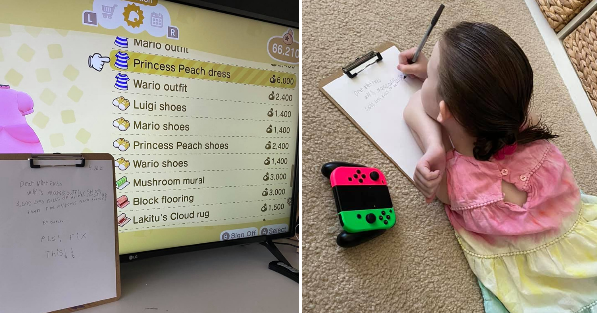 Curica uočila da je ženska odjeća u igrici skuplja. Za objašnjenje se javila Nintendu