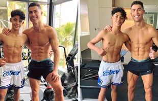 Ronaldo objavio fotografije sa sinom (14) iz teretane i oduševio svoje fanove