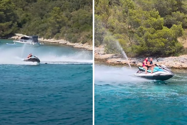 VIDEO Na Hvaru divljali jet skijem par metara od obale