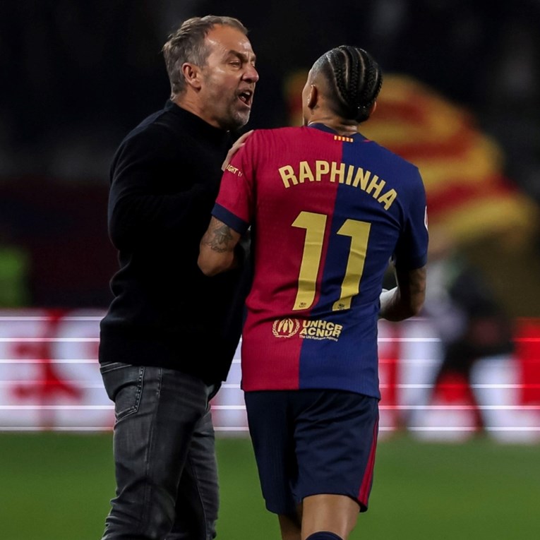 VIDEO Raphinhu nitko nije mogao smiriti nakon kiksa Barce. Podivljao je na suca