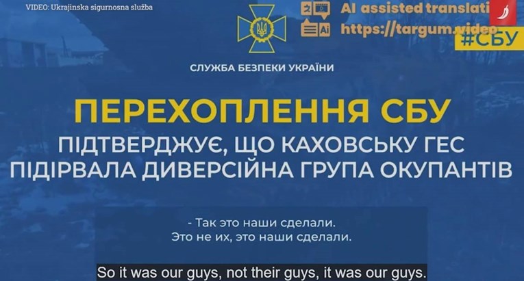 AUDIO Ukrajina objavila snimku: "Ovaj poziv dokazuje da su Rusi raznijeli branu"