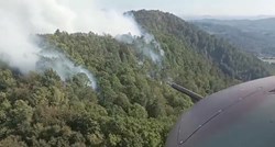 VIDEO Požar kod Ljubljane, na terenu dva vojna helikoptera