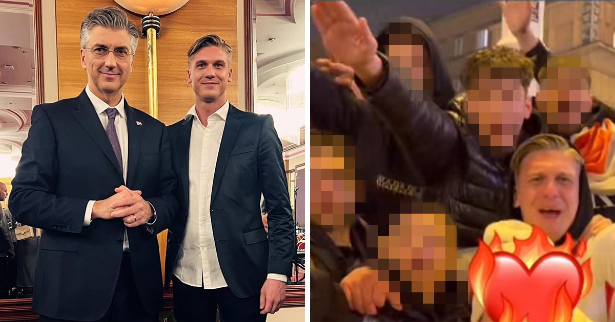 VIDEO Na dočeku rukometaša uzvikivao ZDS i s maloljetnicima dizao desnicu