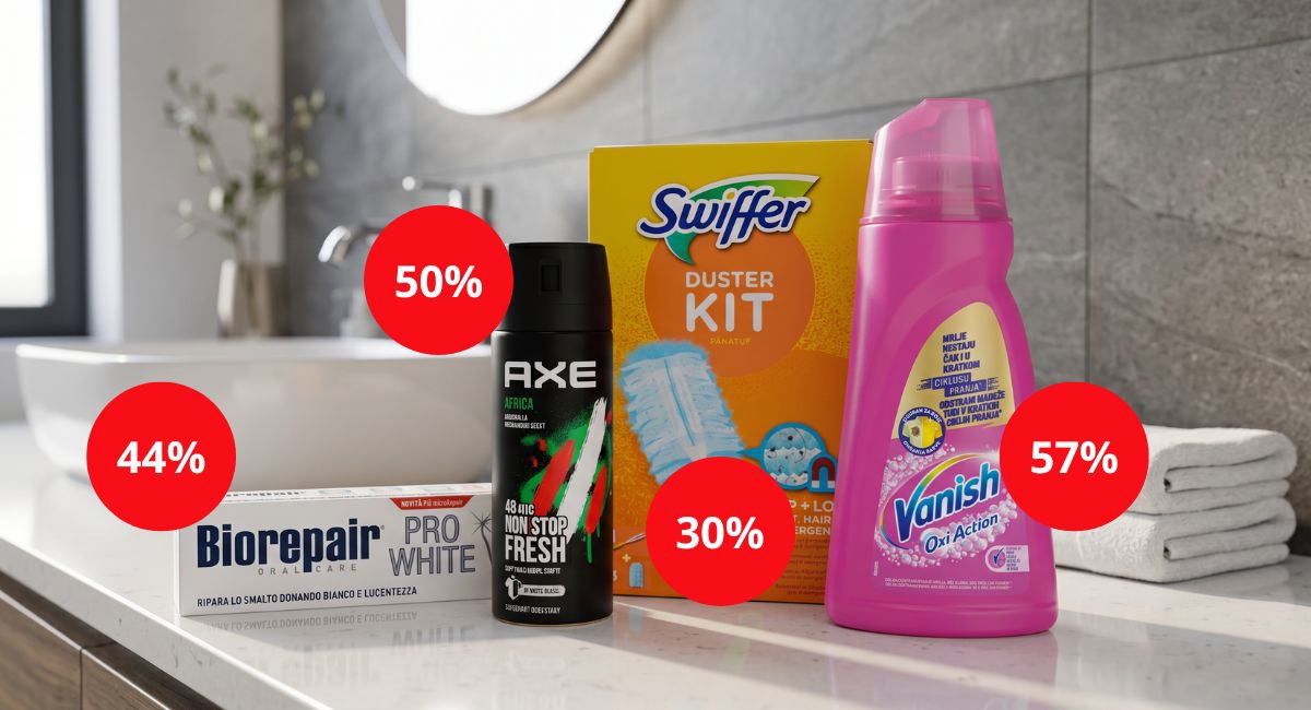 Cijene proizvoda za higijenu i dom pale preko 50%
