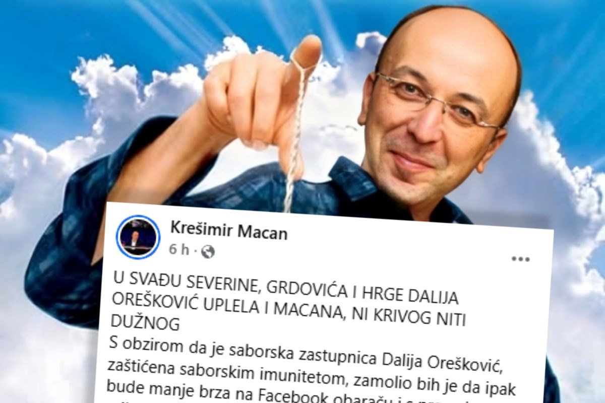 Macan: Orešković me ni krivog ni dužnog uplela u svađu Severine, Grdovića i Hrge
