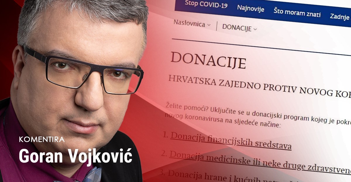 Vladin program traženja donacija zbog korone je vrijeđanje poreznih obveznika