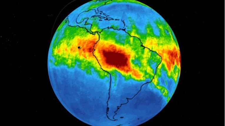 NASA objavila snimke ugljičnog monoksida u atmosferi nakon požara u Amazoniji