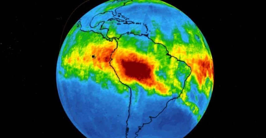 NASA objavila snimke ugljičnog monoksida u atmosferi nakon požara u Amazoniji