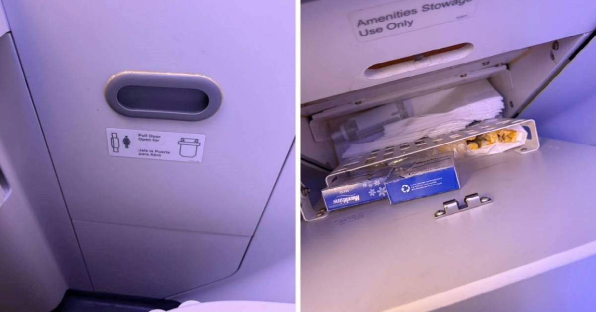 Pronašla tajni pretinac u WC-u aviona, mnoge iznenadilo što je bilo unutra