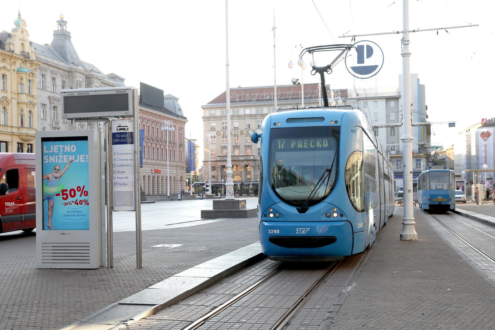 Tramvaji u Zagrebu od danas voze preko Trga bana Jelačića