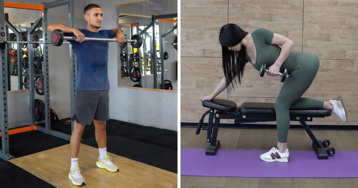 Veslanje sa šipkom vs. veslanje s bučicom: Koja vježba bolje oblikuje leđa?