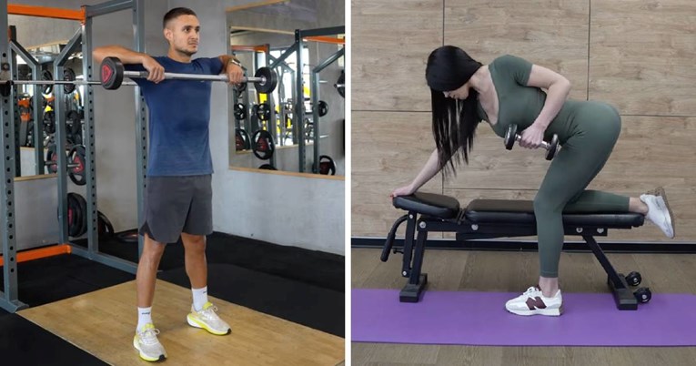 Veslanje sa šipkom vs. veslanje s bučicom: Koja vježba bolje oblikuje leđa?