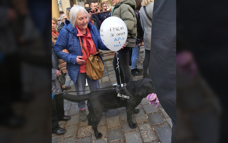 I pas je imao poruku za Plenkovića na prosvjedu protiv HDZ-a