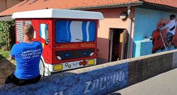 Vatrogasci sa zagrebačke Trešnjevke šarenim grafitima oslikali svoju stanicu
