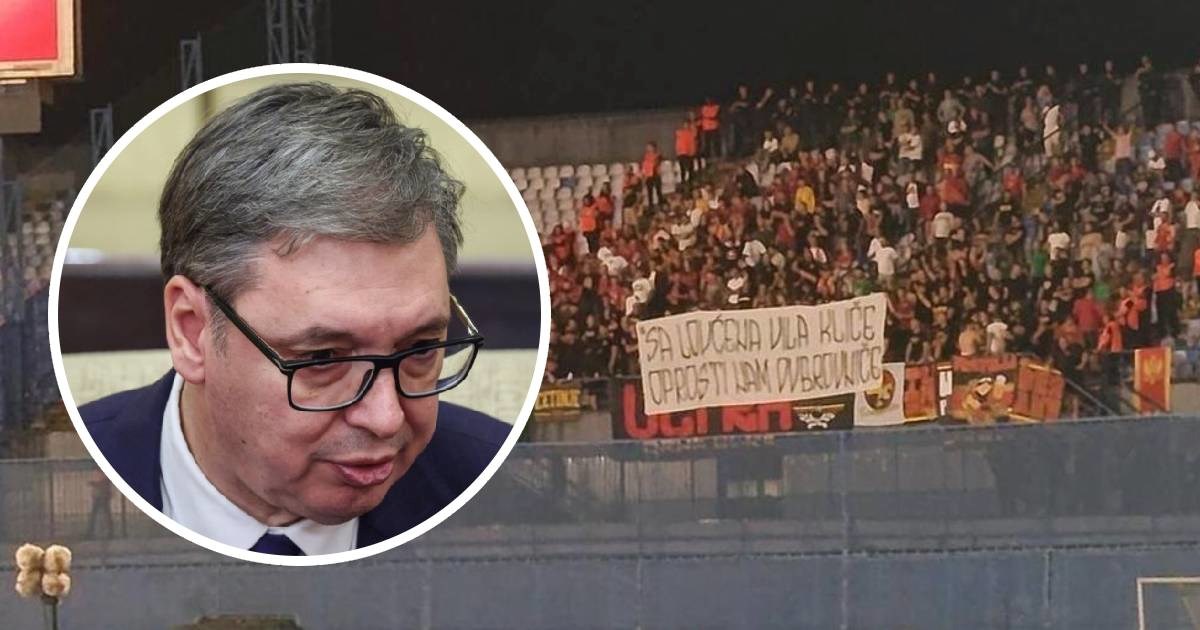 Vučić napao crnogorskog predsjednika zbog transparenta na jučerašnjoj utakmici