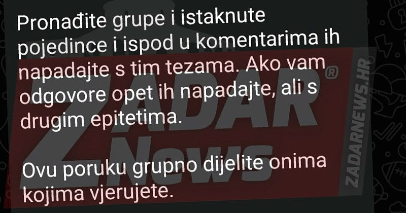 HDZ o navodnoj poruci članovima stranke: Ovo je amatersko podmetanje radikalne ljevice