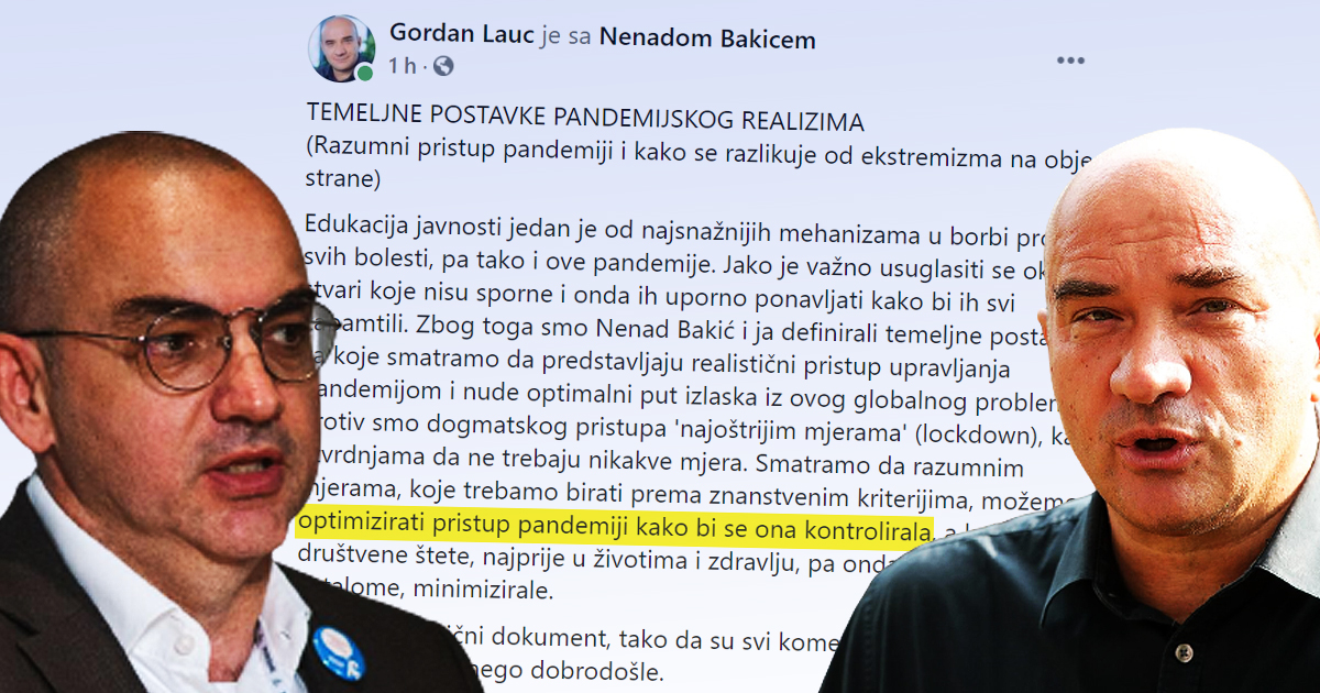 Gordan Lauc i Nenad Bakić: Kako bi trebalo upravljati pandemijom