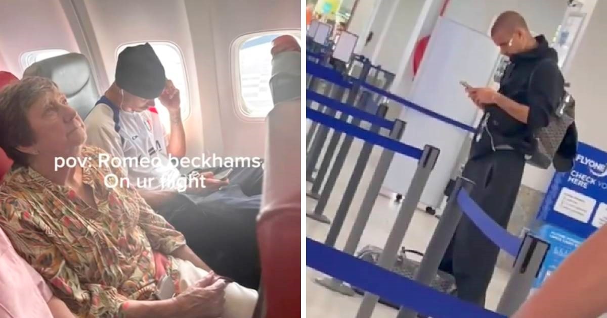 Romeo Beckham snimljen u niskobudžetnom avionu, putnici ga jedva prepoznali