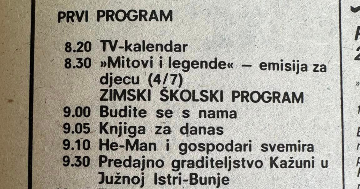 Oprez, nostalgija: Ovako je izgledao TV program 1990.