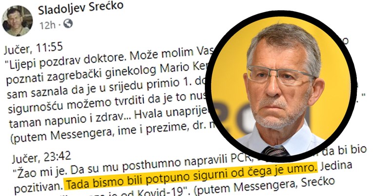 Srećko Sladoljev širi laži o smrti zagrebačkog ginekologa