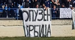 Neretvanski derbi kasnio je zbog transparenta "Opuzen Srbija" na ćirilici