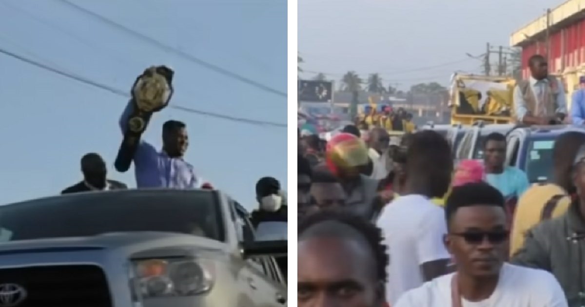 VIDEO Ngannou uzeo Miočićev pojas i donio ga u Kamerun. Izazvao je ludnicu na ulicama