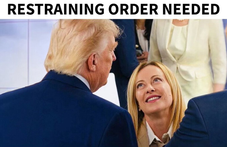 Трамп објави фотографија со Мелони. „Итна забрана за пристап“