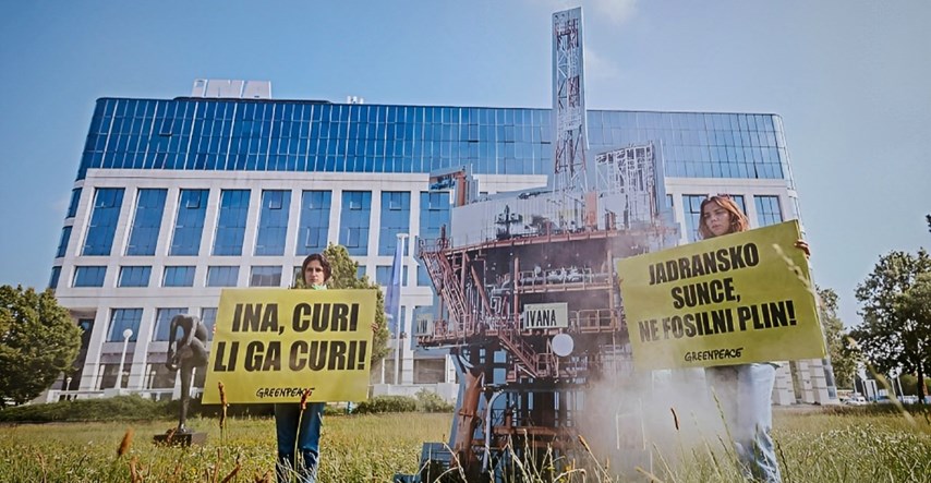 Greenpeace: Metan curi s Ininih platformi u Jadranu. Ina: To su neprovjerene tvrdnje