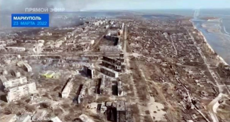 VIDEO Ruska TV objavila snimku razorenog Mariupolja: "To su napravili nacionalisti"